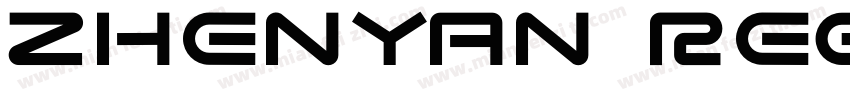 Zhenyan regular字体转换
